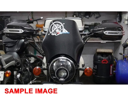 For Royal Enfield Hunter 350 Tinted Black Color Hand Guard Kit