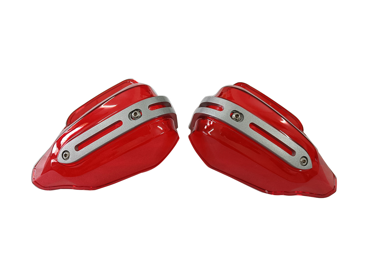 For Royal Enfield Hunter 350 Tinted Red Color Hand Guard Kit