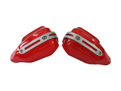 For Royal Enfield Hunter 350 Tinted Red Color Hand Guard Kit