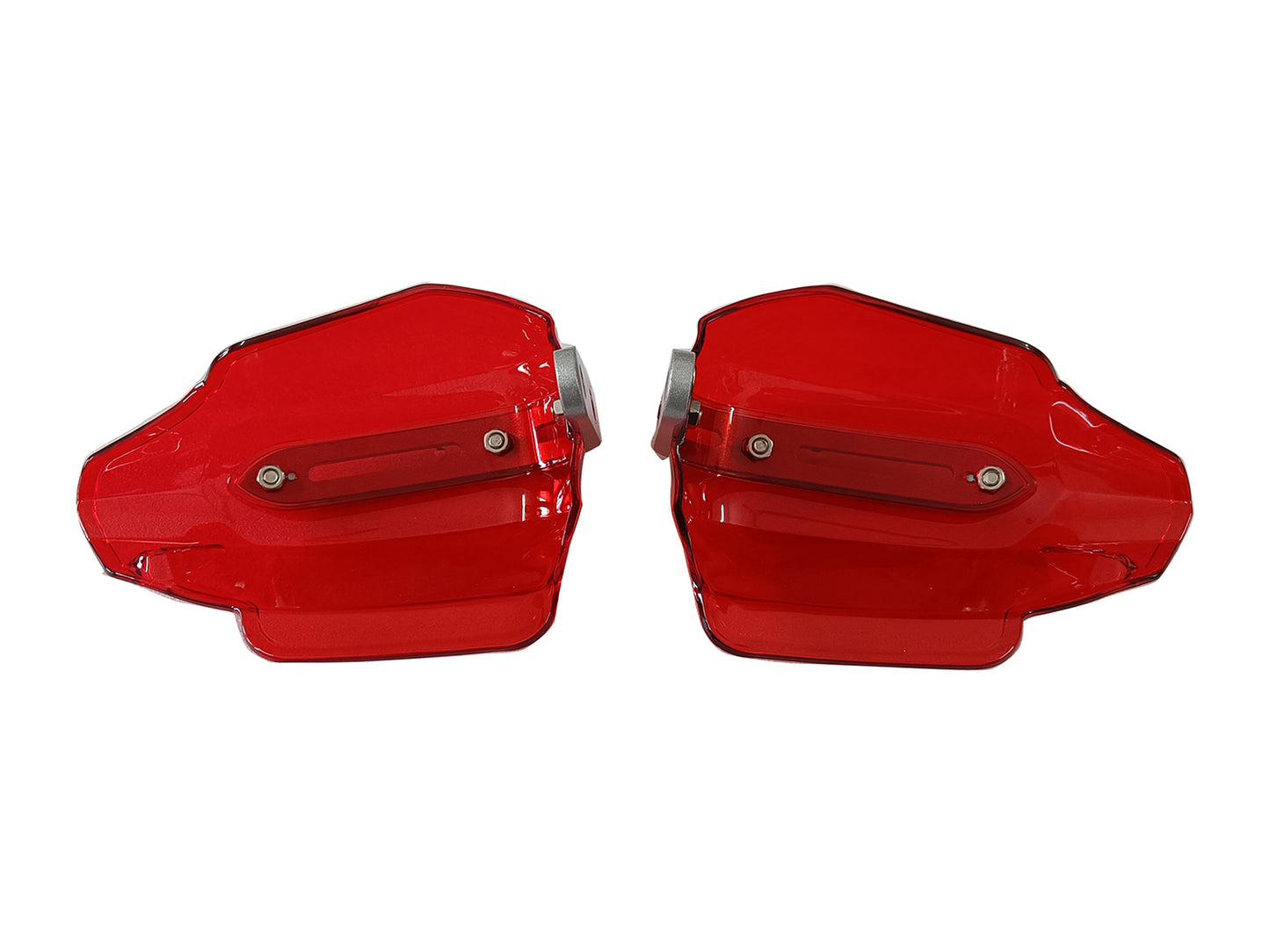 For Royal Enfield Hunter 350 Tinted Red Color Hand Guard Kit