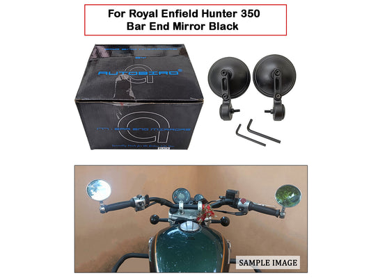 For Royal Enfield Hunter 350 Bar End Mirror Black D5