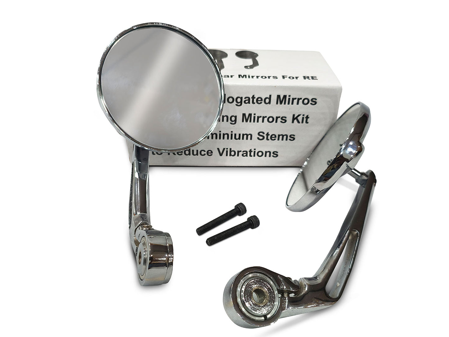 For Royal Enfield Hunter 350 Bar End Mirror Chrome D6