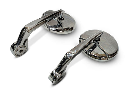 For Royal Enfield Hunter 350 Bar End Mirror Chrome D6