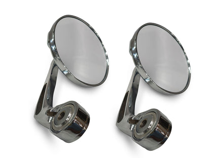 For Royal Enfield Hunter 350 Bar End Mirror Chrome D6