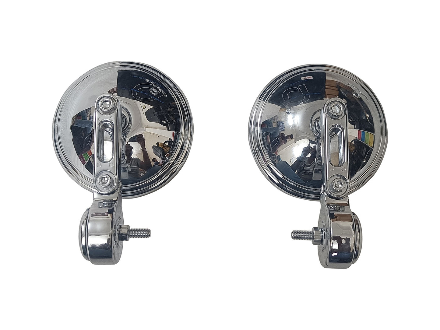 For Royal Enfield Hunter 350 Bar End Mirror Chrome D7