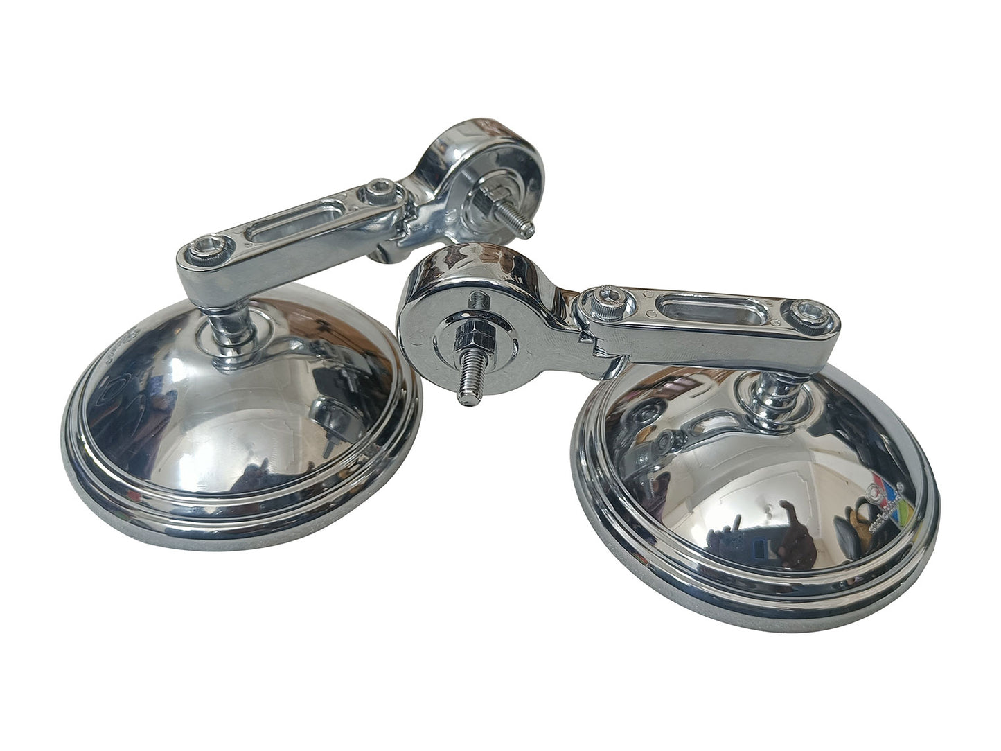 For Royal Enfield Hunter 350 Bar End Mirror Chrome D7