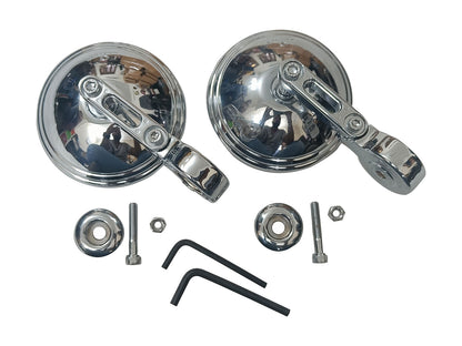For Royal Enfield Hunter 350 Bar End Mirror Chrome D7