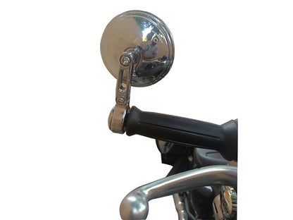 For Royal Enfield Hunter 350 Bar End Mirror Chrome D7