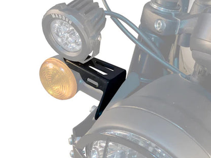 For Royal Enfield Hunter 350 Fog Light Clamp / Mount Black