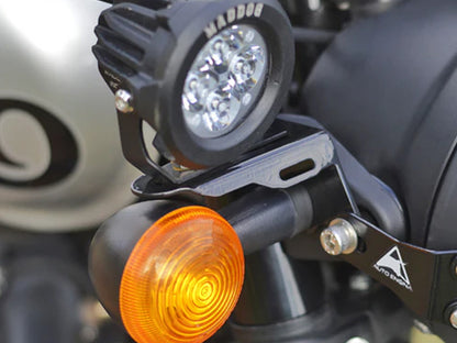 For Royal Enfield Hunter 350 Fog Light Clamp / Mount Black
