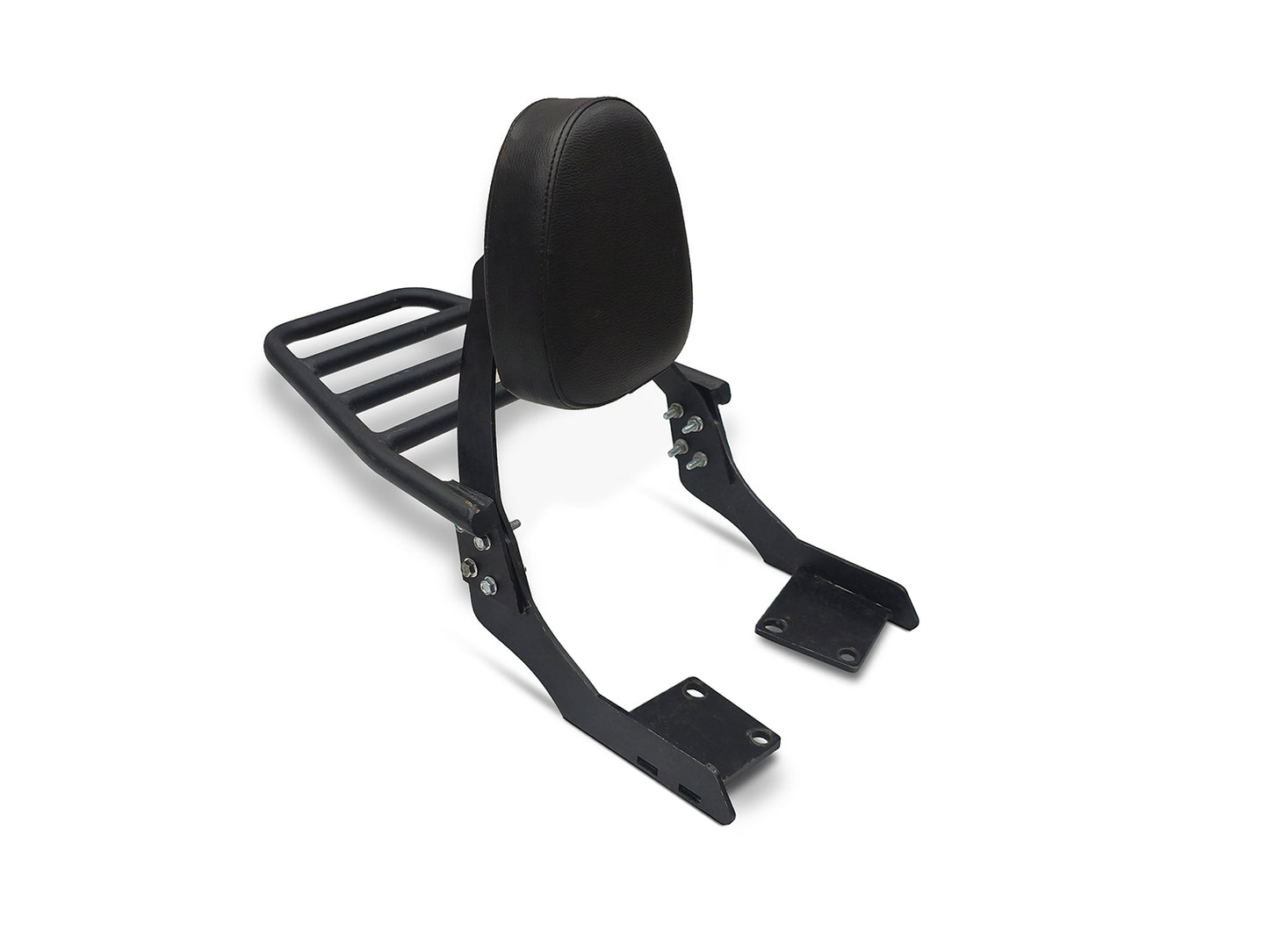 For Royal Enfield Hunter 350 Rear Luggage Rack With Backrest Black