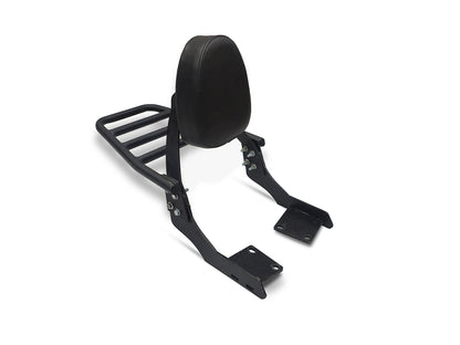 For Royal Enfield Hunter 350 Rear Luggage Rack With Backrest Black