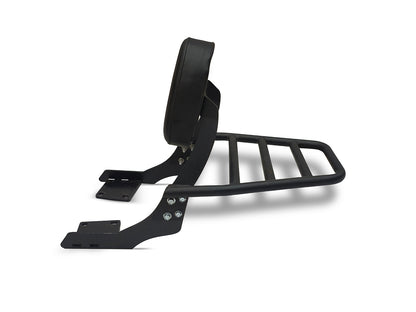 For Royal Enfield Hunter 350 Rear Luggage Rack With Backrest Black