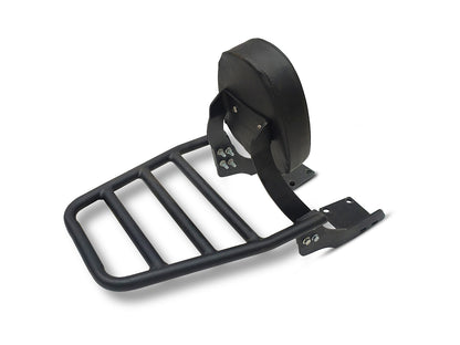 For Royal Enfield Hunter 350 Rear Luggage Rack With Backrest Black