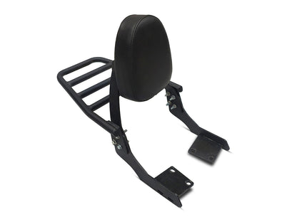 For Royal Enfield Hunter 350 Rear Luggage Rack With Backrest Black