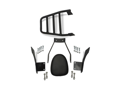 For Royal Enfield Hunter 350 Rear Luggage Rack With Backrest Black
