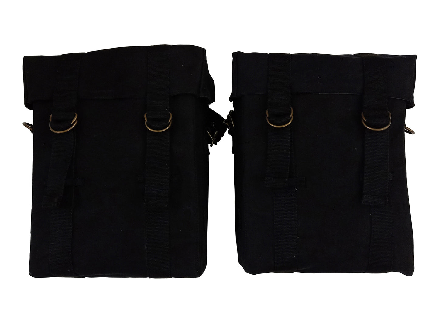 For Royal Enfield Hunter 350 Black Color Military Pannier Bags & Mounting