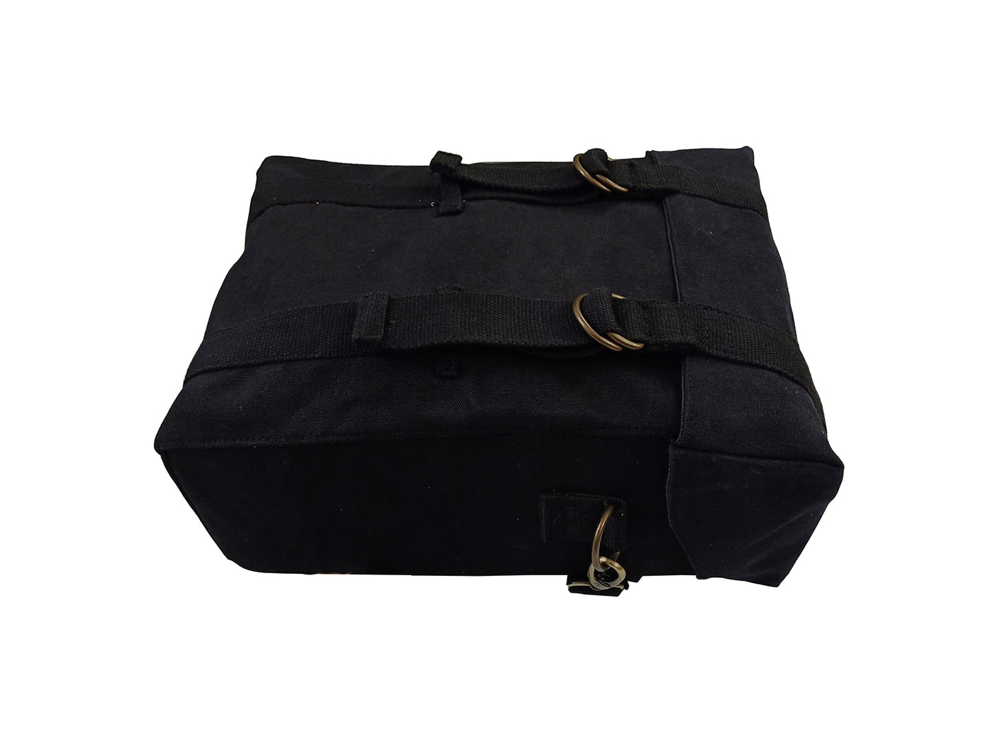 For Royal Enfield Hunter 350 Black Color Military Pannier Bags & Mounting