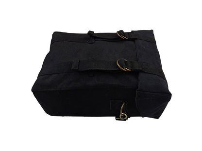 For Royal Enfield Hunter 350 Black Color Military Pannier Bags & Mounting
