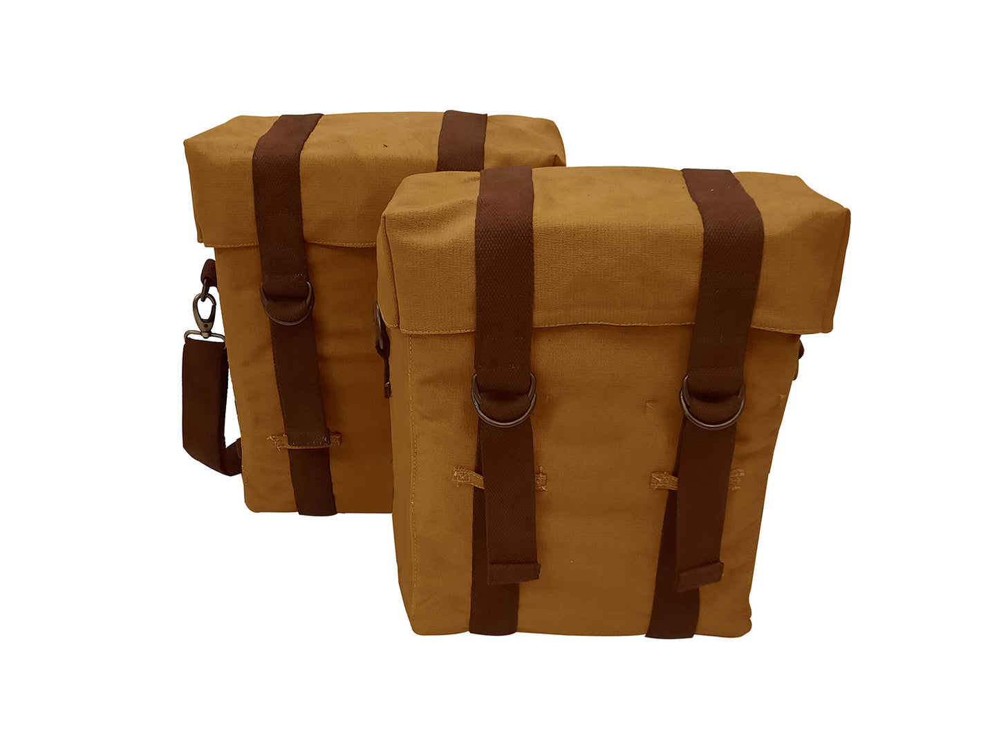 For Royal Enfield Hunter 350 Desert Color Military Pannier Bags & Mounting