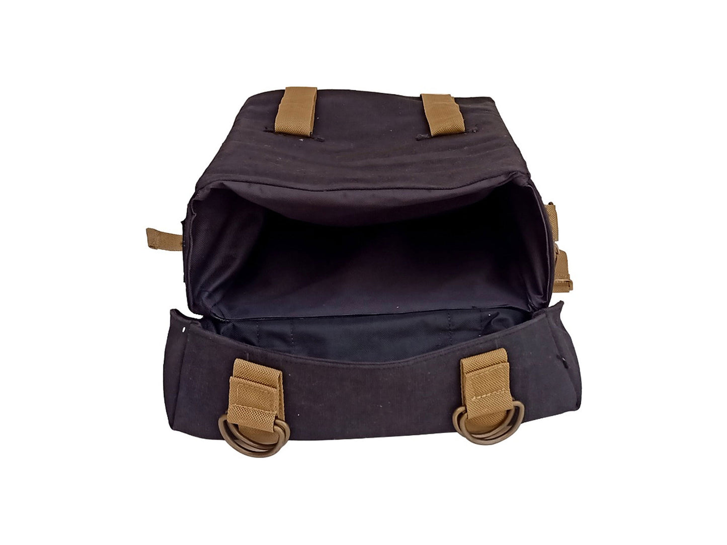 For Royal Enfield Hunter 350 Black Bags With Golden Strip With Mounting