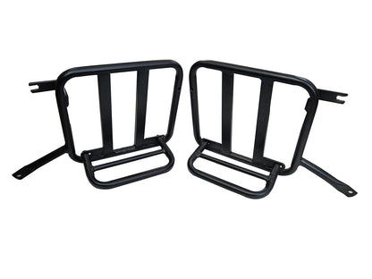 For Royal Enfield Hunter 350 Leather Pannier Bags & Mounting D9