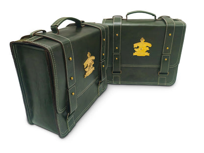 For Royal Enfield Hunter 350 Leather Pannier Bags & Mounting D11