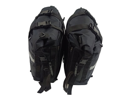 For Royal Enfield Hunter 350 Canvas Pannier Bags & Mounting D13