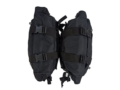 For Royal Enfield Hunter 350 Canvas Pannier Bags & Mounting D13