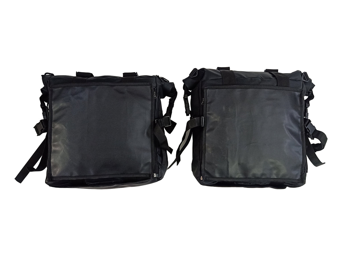 For Royal Enfield Hunter 350 Canvas Pannier Bags & Mounting D13