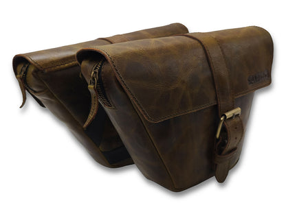 For Royal Enfield GT & Interceptor 650 Side Panel Bags Pair Dust Color