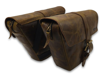 For Royal Enfield GT & Interceptor 650 Side Panel Bags Pair Dust Color