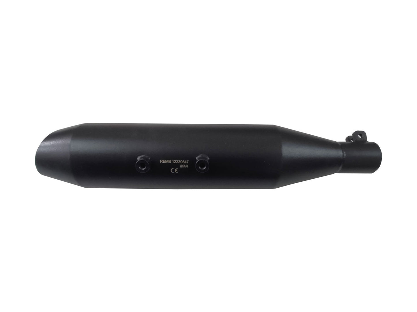 For Royal Enfield Hunter 350 Red Rooster Exhaust Silencer With Header Pipe Black