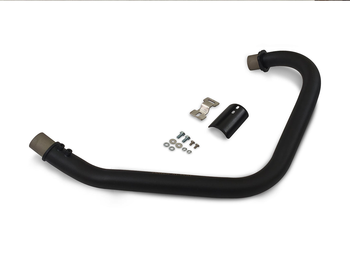 For Royal Enfield Hunter 350 Red Rooster Exhaust Silencer With Header Pipe Black