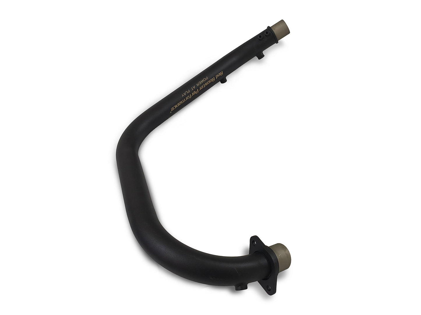 For Royal Enfield Hunter 350 Red Rooster Exhaust Silencer With Header Pipe Black
