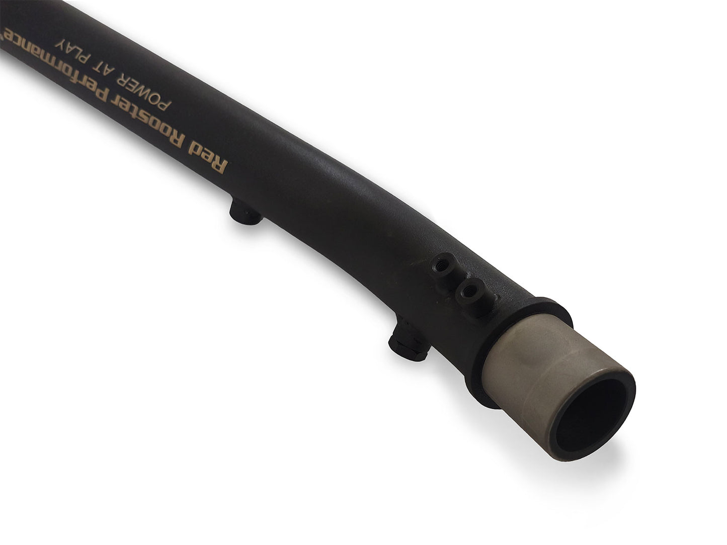 For Royal Enfield Hunter 350 Red Rooster Exhaust Silencer With Header Pipe Black