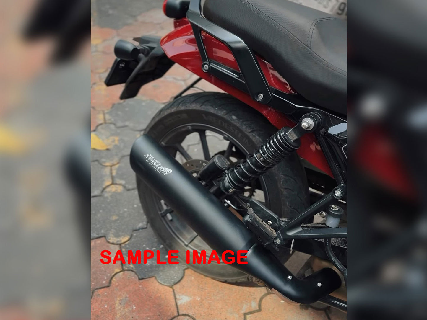 For Harley Davidson 440 Silver Stallion Stainless Steel Exhaust Silencer Black