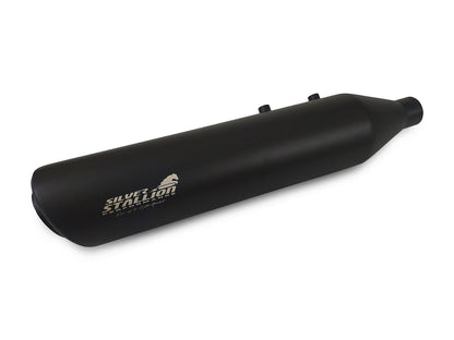 For Harley Davidson 440 Silver Stallion Stainless Steel Exhaust Silencer Black