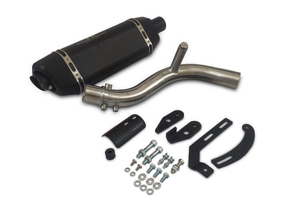 For Royal Enfield Himalayan 450 Red Rooster Vertex Pro Exhaust Silencer Black