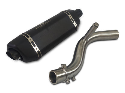 For Royal Enfield Himalayan 450 Red Rooster Vertex Pro Exhaust Silencer Black