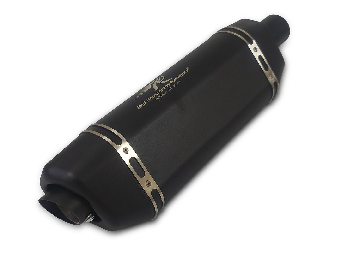 For Royal Enfield Himalayan 450 Red Rooster Vertex Pro Exhaust Silencer Black