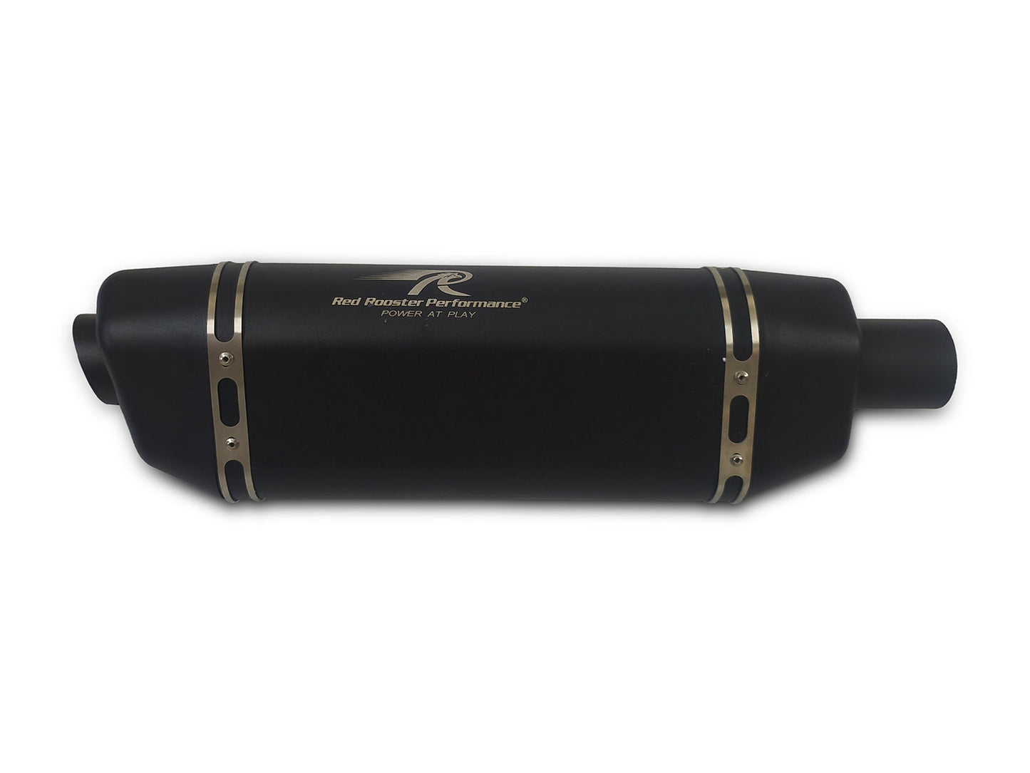For Royal Enfield Himalayan 450 Red Rooster Vertex Pro Exhaust Silencer Black