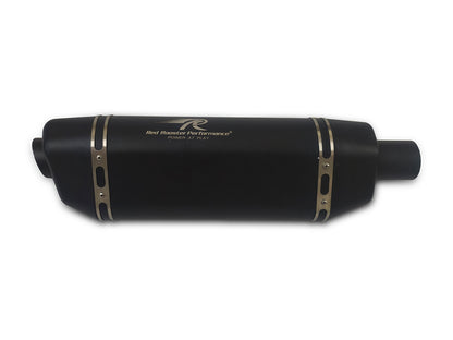 For Royal Enfield Himalayan 450 Red Rooster Vertex Pro Exhaust Silencer Black