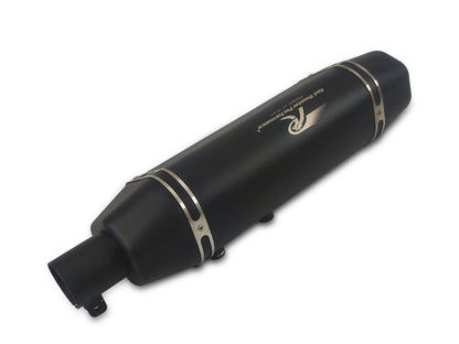 For Royal Enfield Himalayan 450 Red Rooster Vertex Pro Exhaust Silencer Black