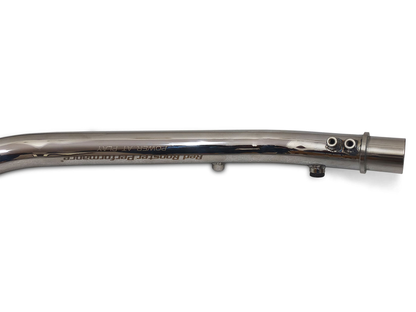 For Royal Enfield Hunter 350 Red Rooster Exhaust Silencer With Header Pipe Polish