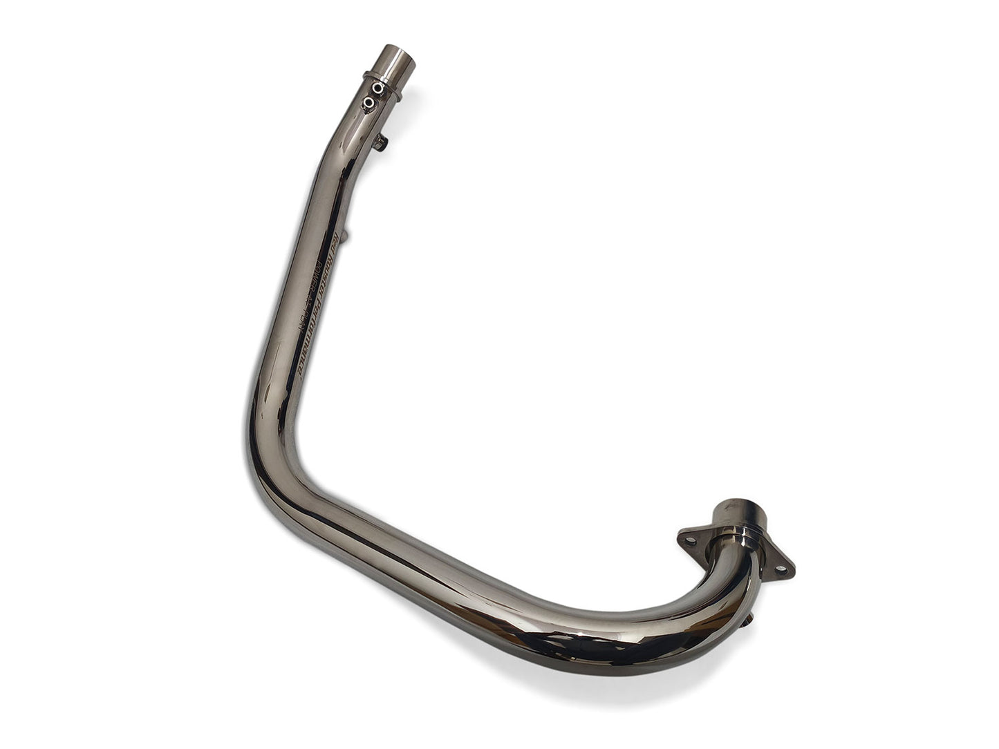 For Royal Enfield Hunter 350 Red Rooster Header Pipe Bend Pipe Polish