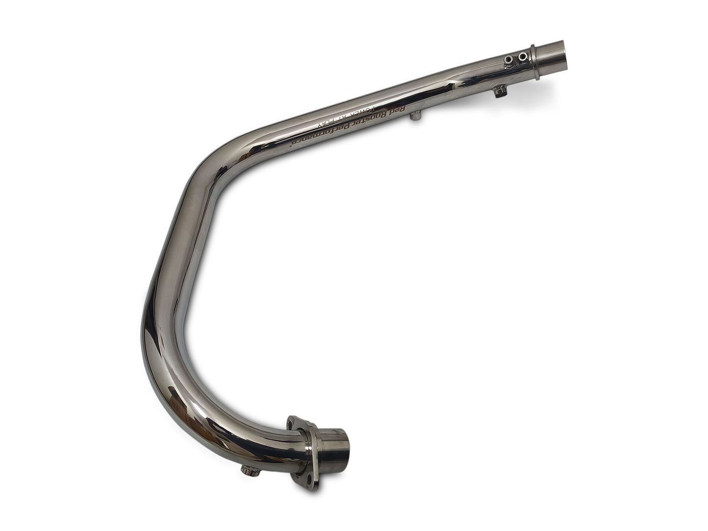 For Royal Enfield Hunter 350 Red Rooster Header Pipe Bend Pipe Polish