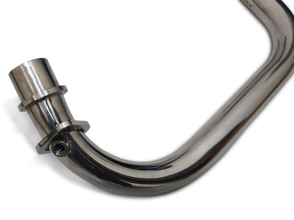 For Royal Enfield Hunter 350 Red Rooster Header Pipe Bend Pipe Polish