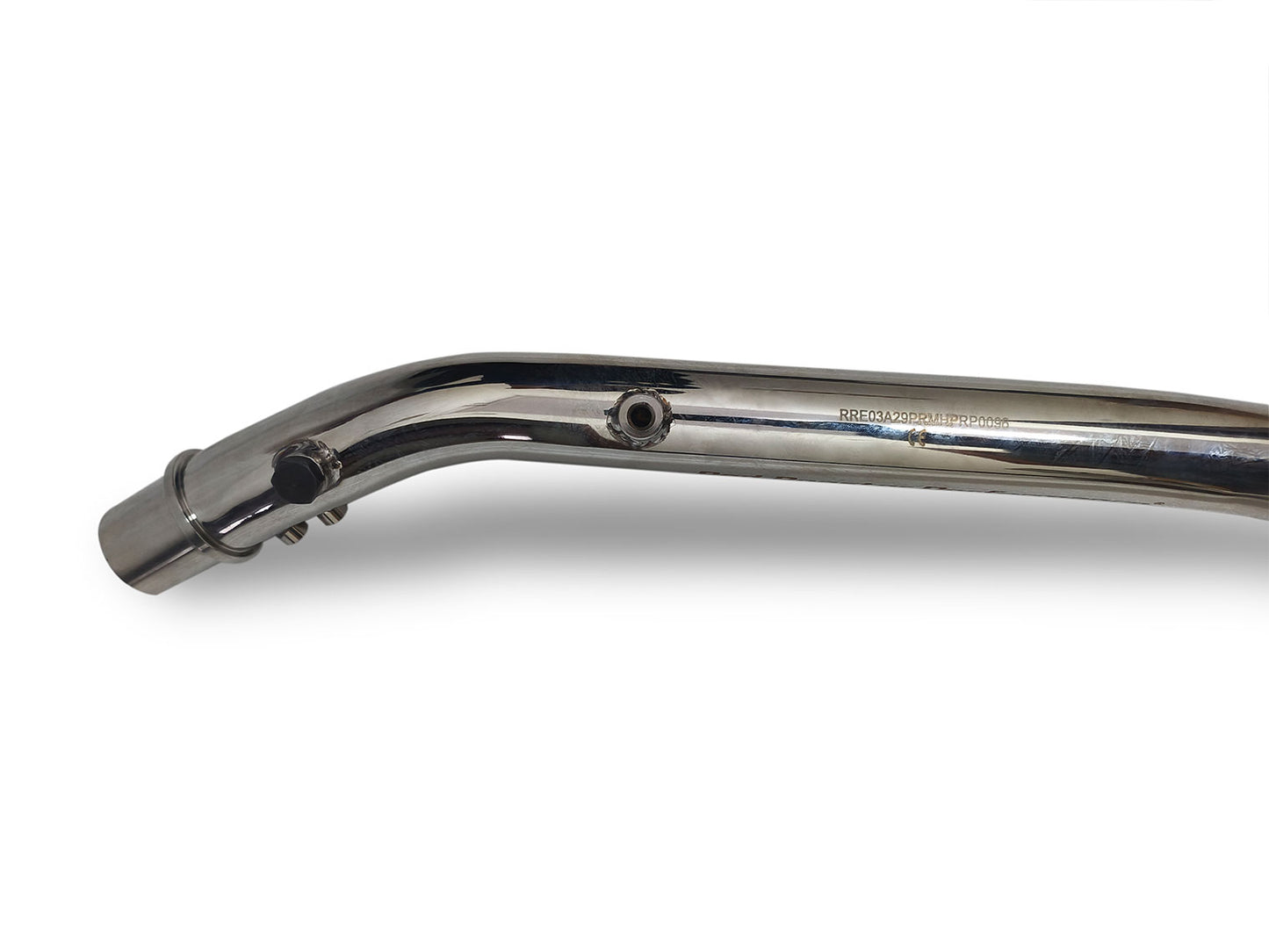For Royal Enfield Hunter 350 Red Rooster Header Pipe Bend Pipe Polish
