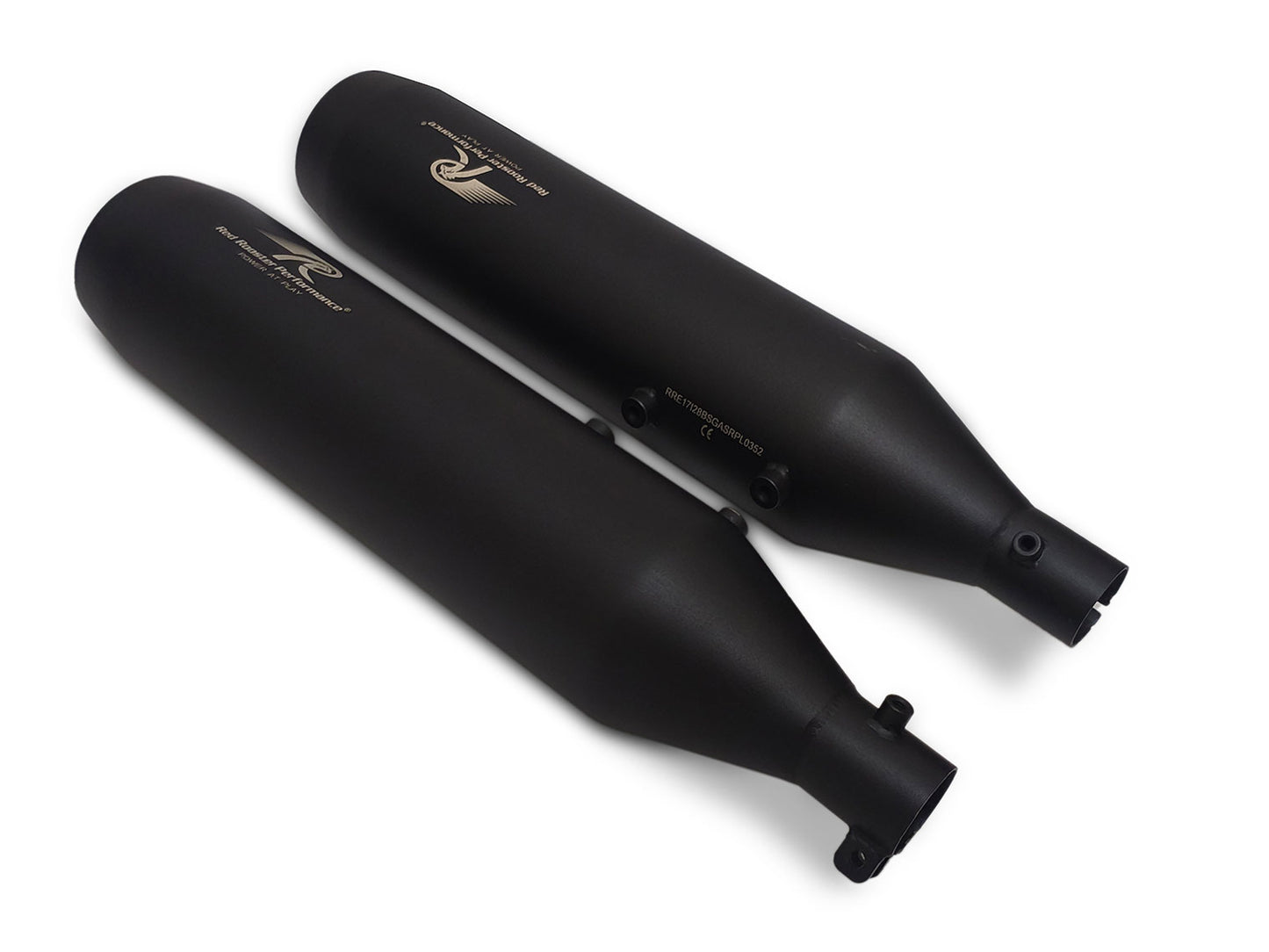 For Royal Enfield Shotgun 650 Red Rooster Astral Exhaust Silencer Black